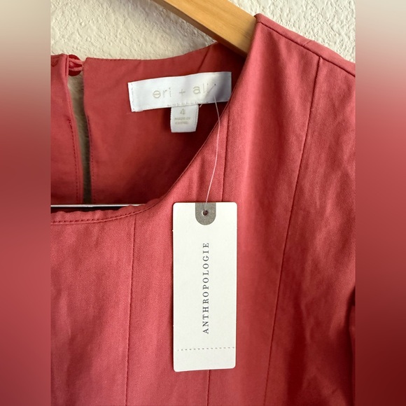 Anthropologie x Eri+Ali Corset Seamed Midi Dress Women’s Size 4 - Picture 4 of 15